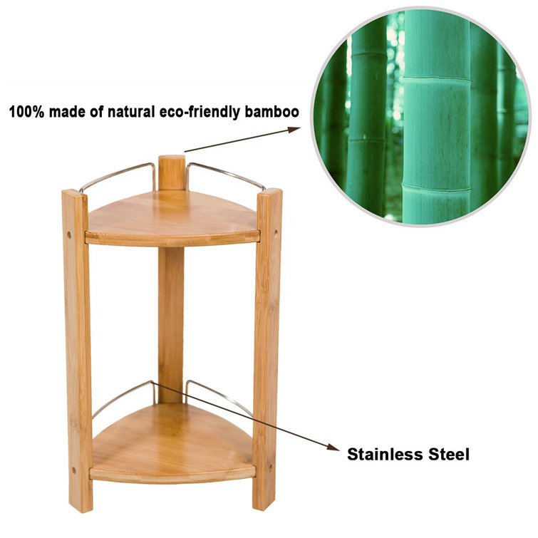 Rebrilliant Ave FreeStanding Bamboo Shower Caddy Wayfair.co.uk